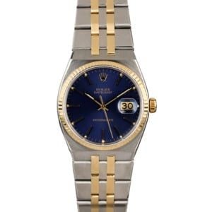 Rolex OysterQuartz Datejust 17013 Blue Dial