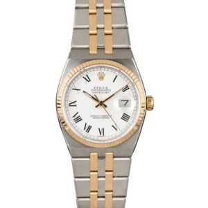 Rolex OysterQuartz Datejust 17013 Two Tone Integral