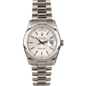 Rolex White Gold President 118209