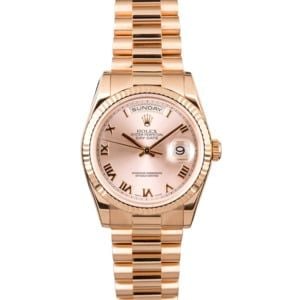 PreOwned Rolex President Day-Date Everose Gold 118235