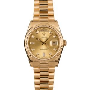 Rolex President 118238 Diamond Dial