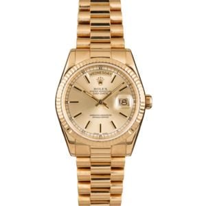 Rolex President 118238 Champagne Roman Model