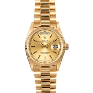 Certified Pre-Owned Rolex Day-Date 18038