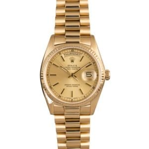 Men's Rolex Presidential 18038 Day-Date Yellow Gold