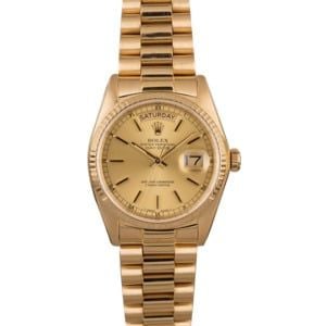 Men's Rolex President 18038 Champagne