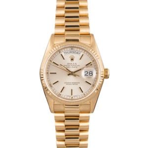 Used Rolex DayDate 18038 Yellow Gold Men's Watch