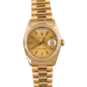 Pre-Owned Rolex President Day-Date 18038 Champagne