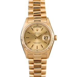 Pre-Owned Rolex Day-Date 18038 Gold President 18K