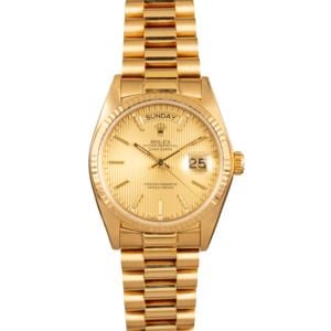 Rolex President 18038 Yellow Gold 100% Authentic