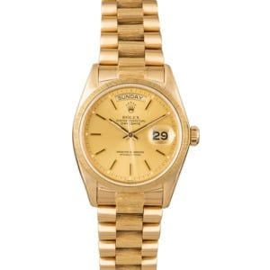 Used Rolex President 18078 with Barked Bezel