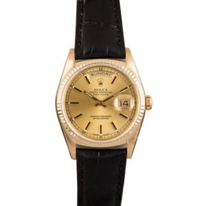 Used Rolex President 18238 Day-Date Leather Strap