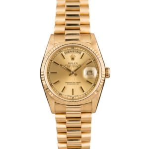 Pre-Owned Rolex President 18238 German Day