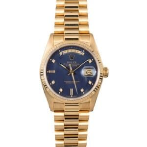 Rolex DateJust 18k Gold Jubilee Diamond Dial