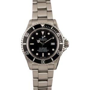 PreOwned Rolex Sea-Dweller 16600 Black Luminescent Dial