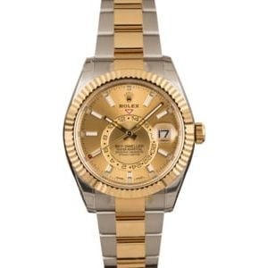 Unworn Rolex Sky-Dweller 326933 Champagne Dial