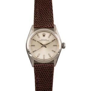 Vintage Rolex SpeedKing Model 6430 Brown Leather Strap