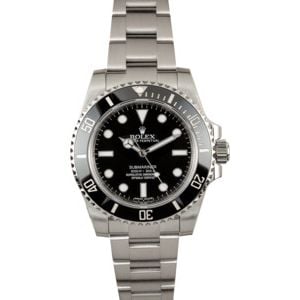 Rolex Submariner 114060 Ceramic Bezel 100% Authentic