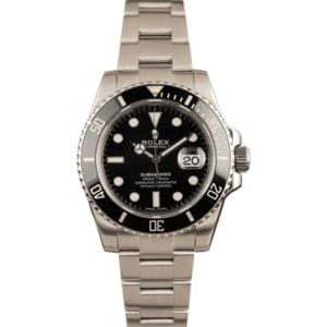 Used Rolex Submariner 116610 Black Ceramic Watch