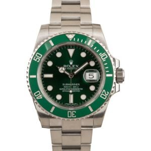 Rolex Submariner 116610V Green Anniversary 100% Authentic