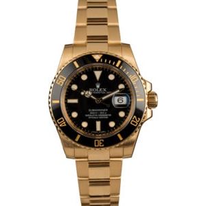 Rolex Submariner 116618 Ceramic Bezel Yellow Gold T