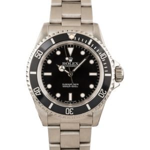 Used Rolex Submariner 14060 Black Bezel