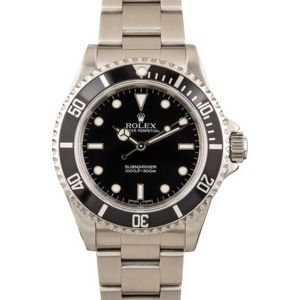 Pre-Owned Rolex Submariner 14060M Black Dial