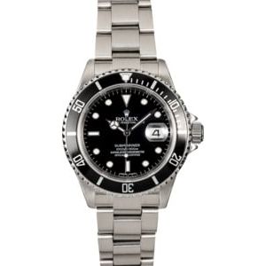 Genuine Rolex Submariner 16610 No Holes Case TT