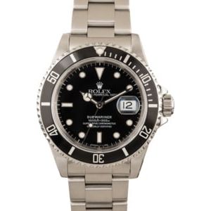 Rolex Submariner Watch 16610BKSO