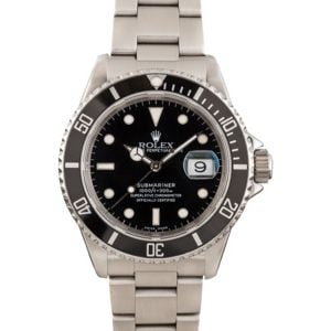 Rolex Submariner 16610 Black Bezel Insert