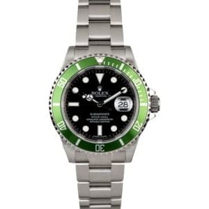 Rolex Submariner 16610V Kermit Anniversary Bezel