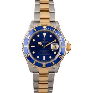 Pre Owned Men's Rolex Submariner Two-Tone 16613