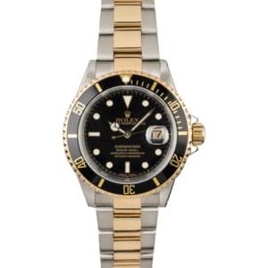 Men's Rolex Submariner 16613 Two Tone Watch