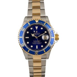 Rolex Submariner 16613 Luminous Blue Dial