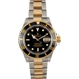 Rolex Submariner 16613 100% Authentic Black