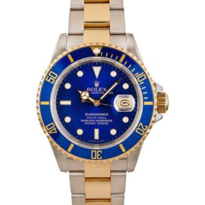 Rolex Submariner 16613 Two-Tone Oyster Blue