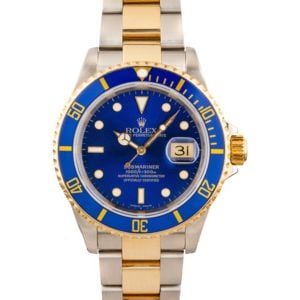 Blue Rolex Submariner 16613 Oyster Bracelet