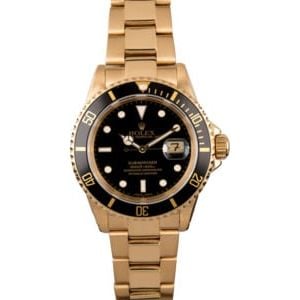 Rolex Submariner 16618 Yellow Gold Oyster Bracelet