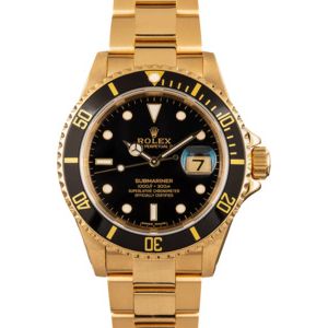 Used 18K Rolex Submariner 16618