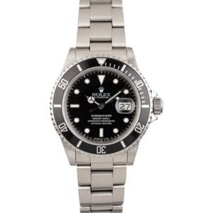 Pre-Owned Rolex Submariner 16800 Steel Oyster Bracelet