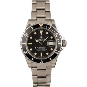 Vintage 1982 Rolex Submariner 16800 Matte Tritium Dial