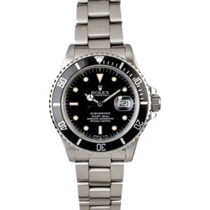 Rolex Submariner 168000 Steel Oyster Band