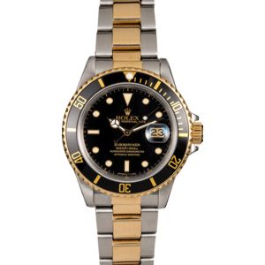 Men's Rolex Submariner 16803 Two-Tone Oyster