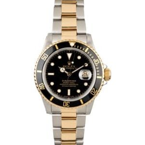 Pre-Owned Rolex Submariner 16803 Black Dial