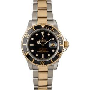 Rolex Submariner 16803 Black Luminous Dial