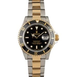 Used Rolex Submariner 16803 Black Luminous Dial