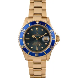 Rolex Submariner 16808 Blue Nipple Topical Dial