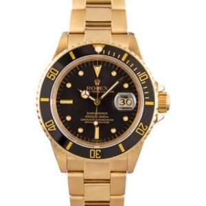 Rolex Submariner 16808 Black "Nipple" Dial