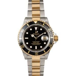 Rolex Submariner Black Two-Tone 16613 Oyster