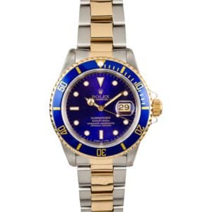 Rolex Submariner Blue Dial 16613 Certified Pre-Owned