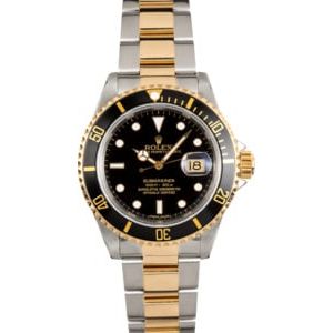 Rolex Submariner Two-Tone 16613 Oyster Black